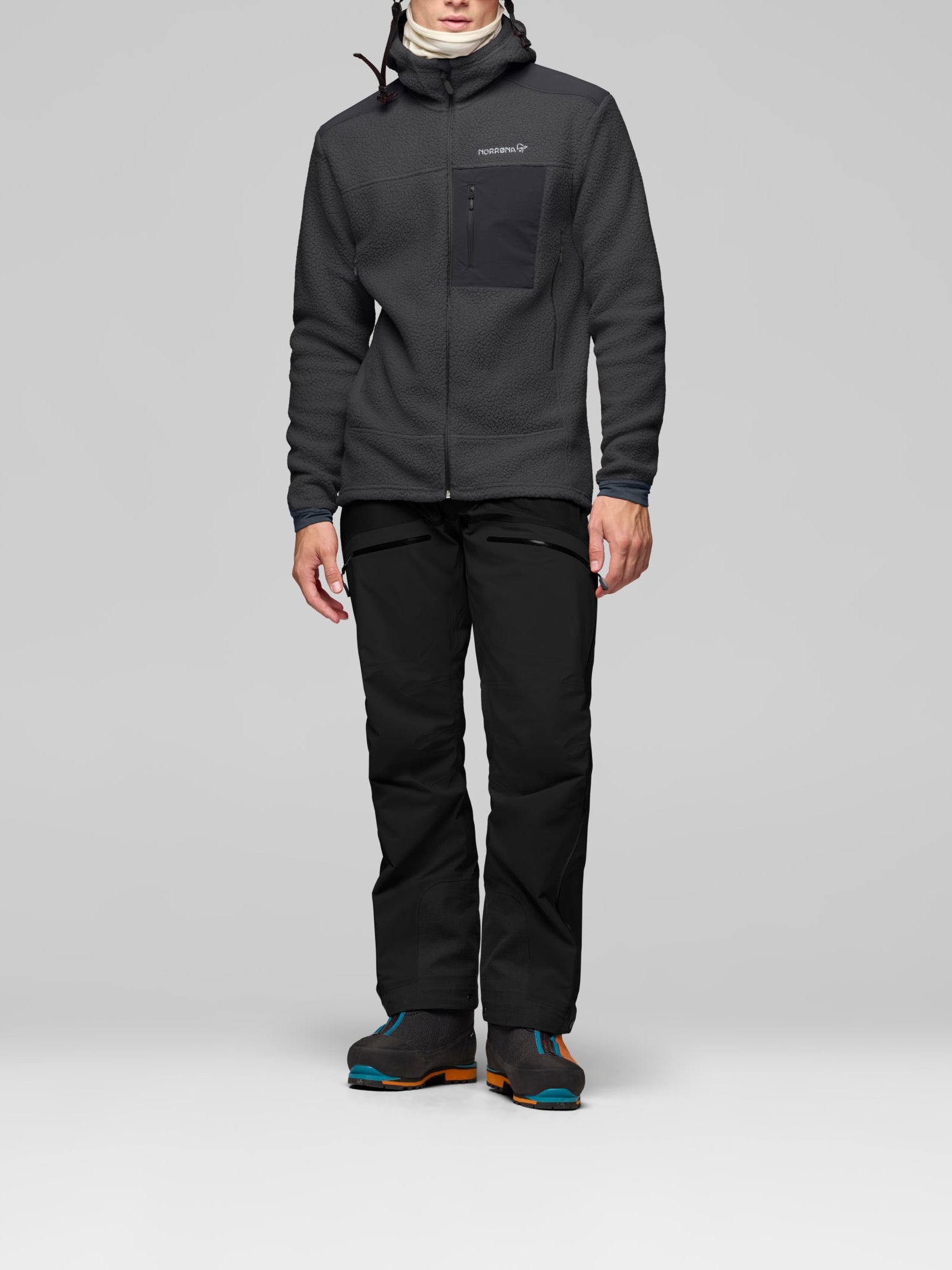 Norrona Men's Trollveggen Warm3 Zip Hood Phantom