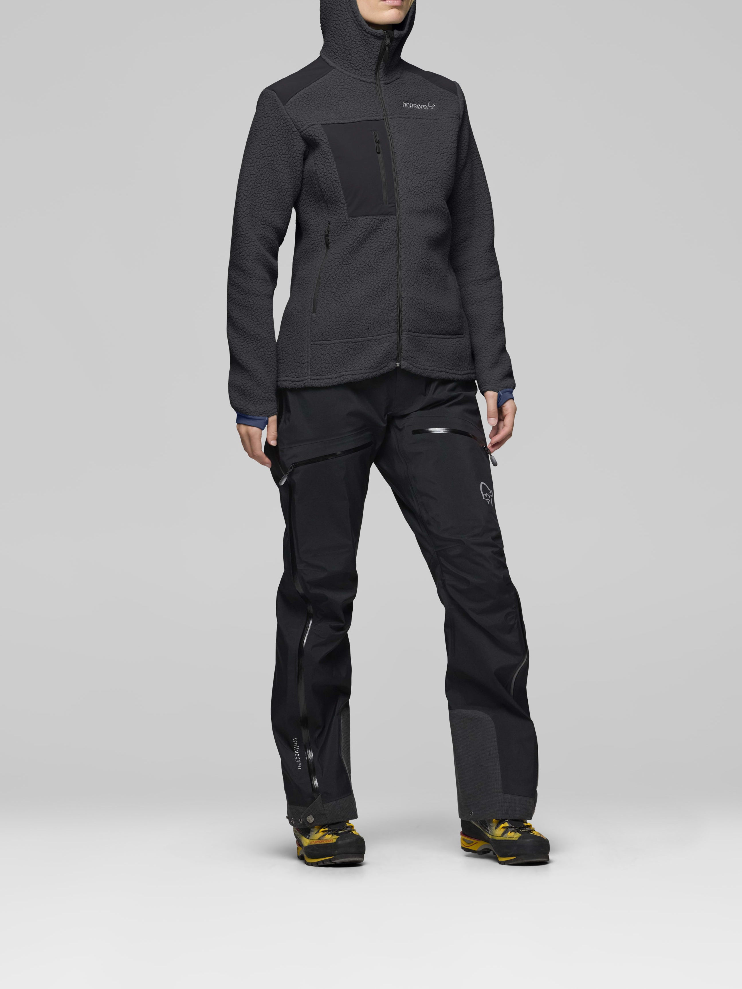 Norrona Women's Trollveggen Warm3 Zip Hood Phantom