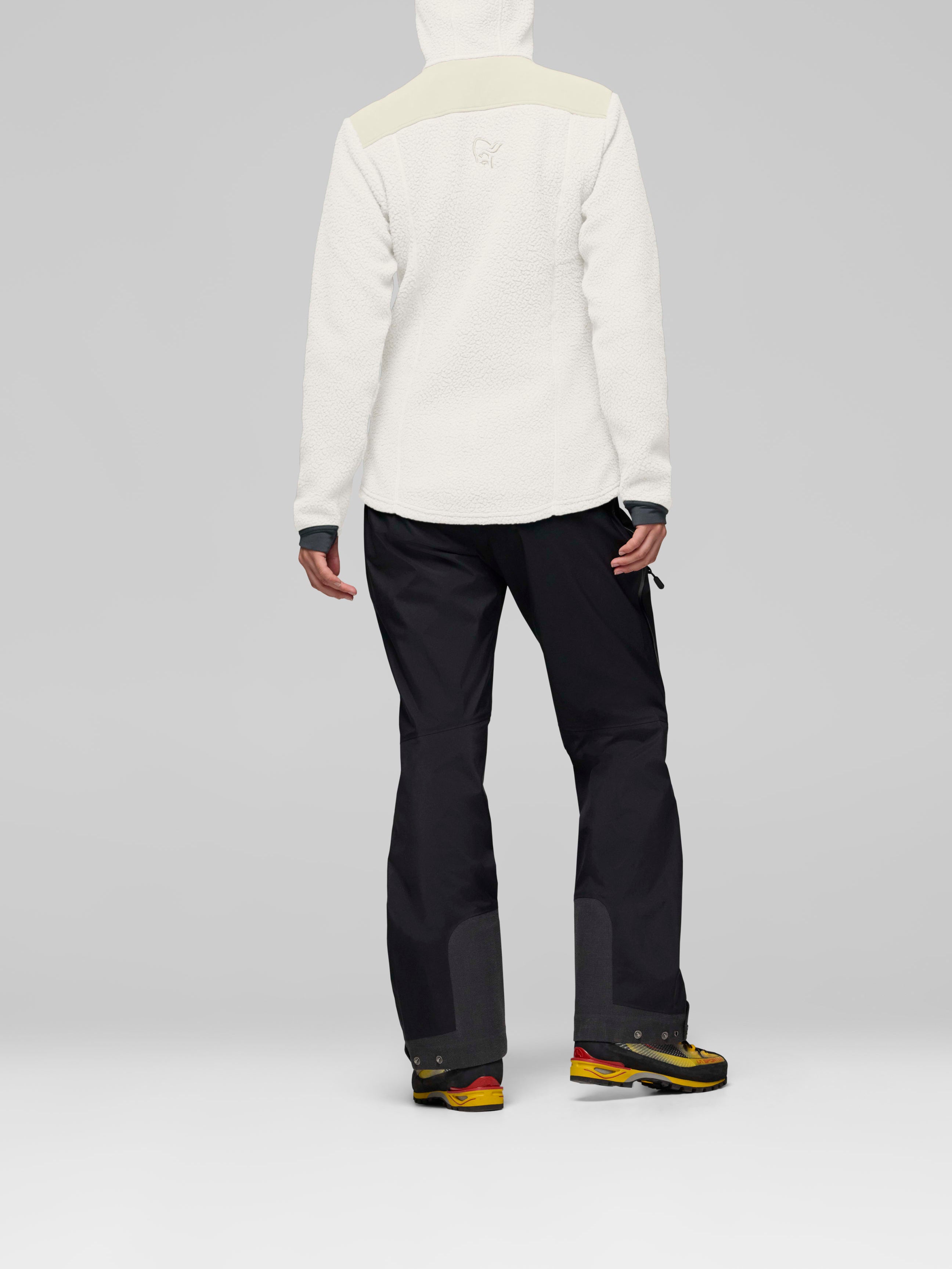 Norrona Women's Trollveggen Warm3 Zip Hood Whisper White