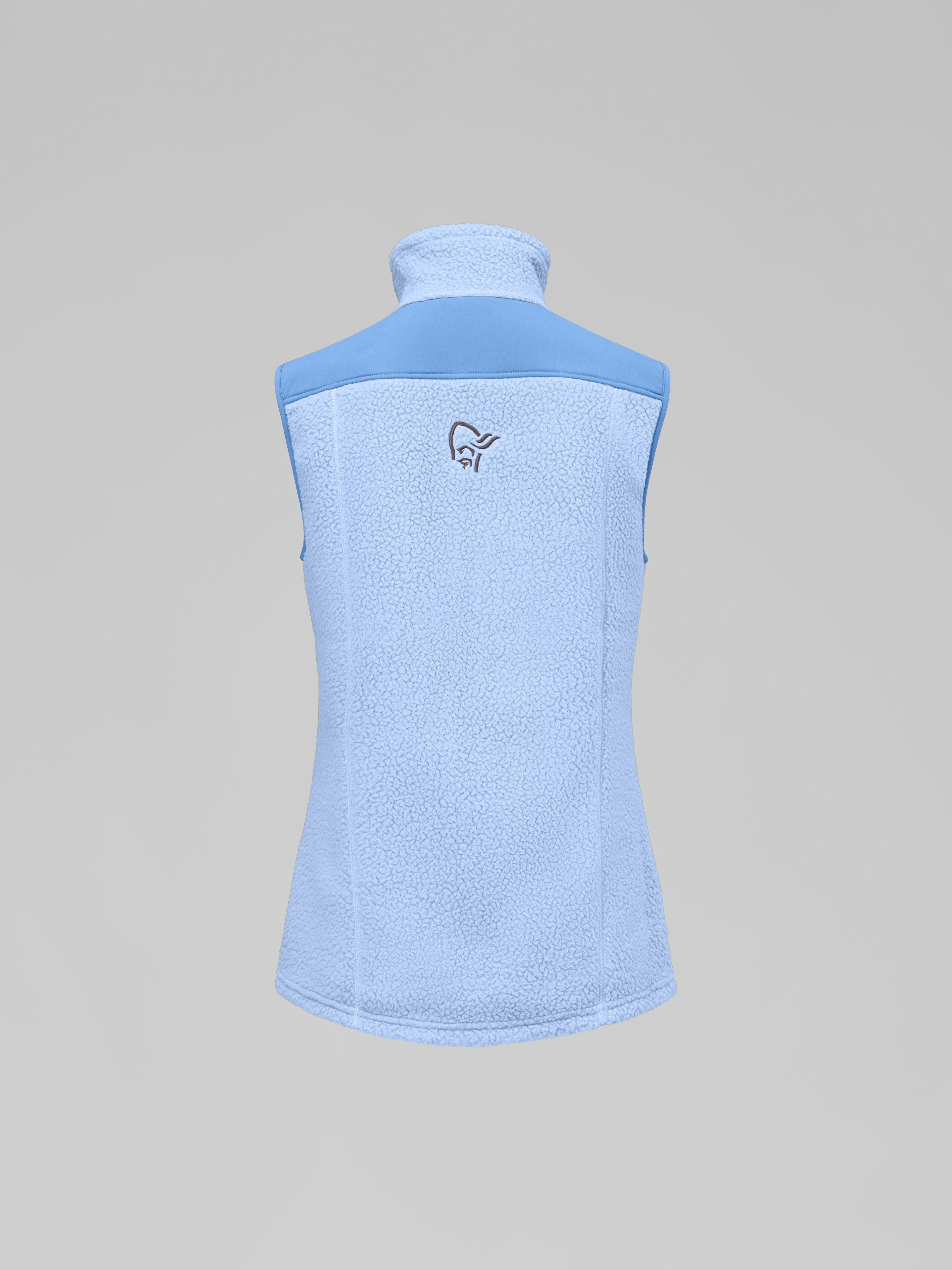 Norrona Women's trollveggen warm3 Vest Cashmere Blue/Allure