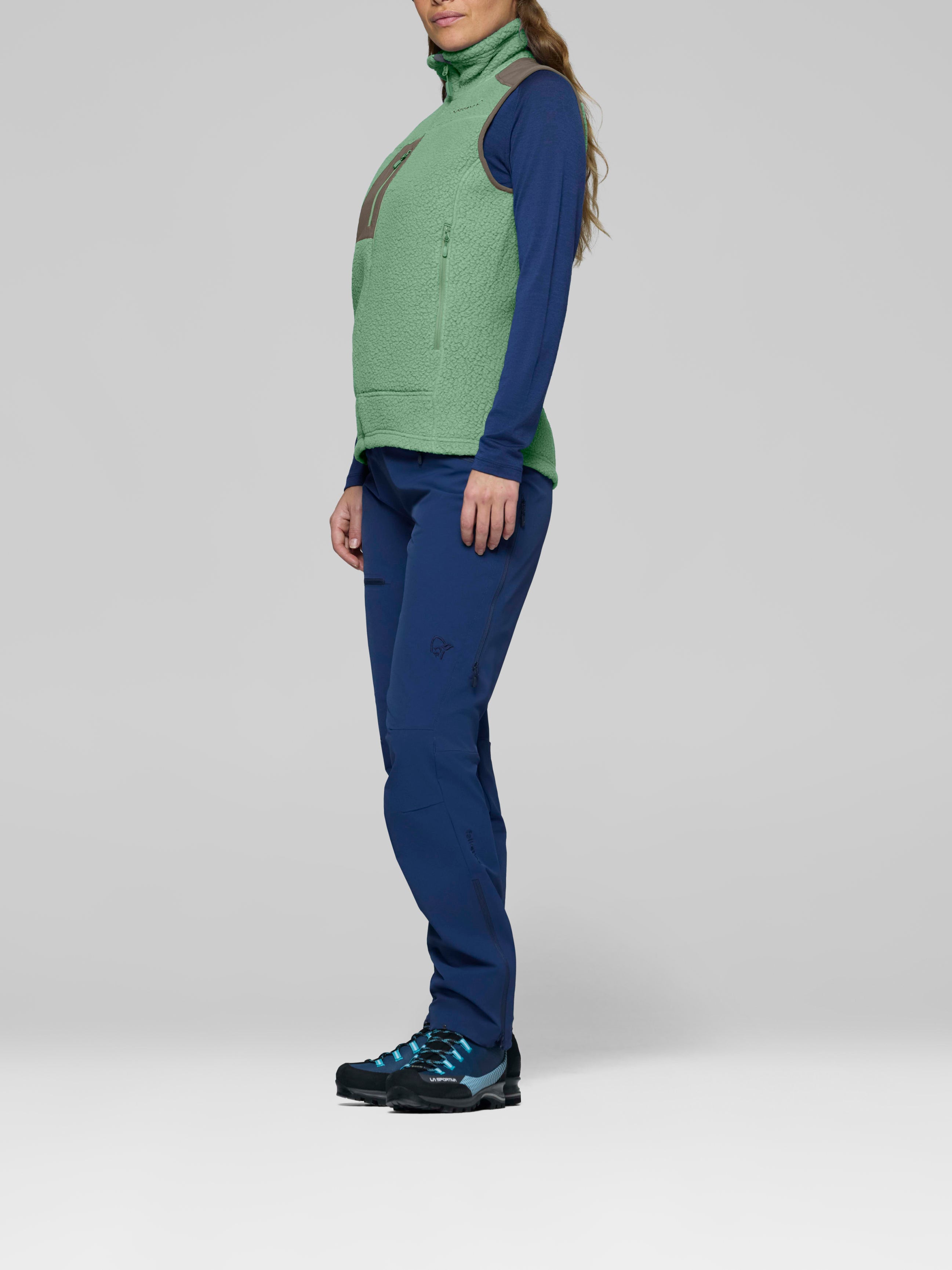 Norrona Women's trollveggen warm3 Vest Dark Ivy