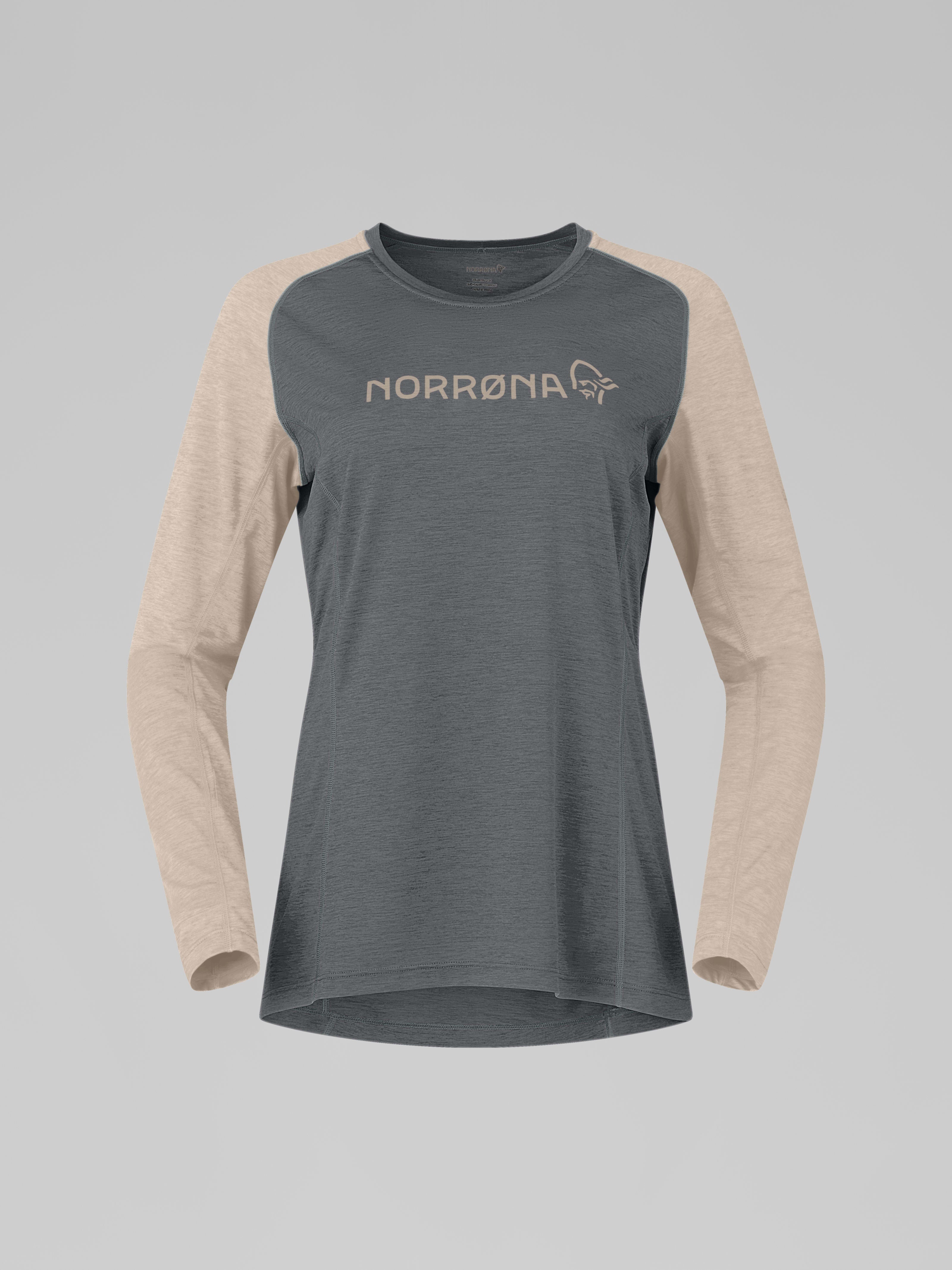 Norrona Women's fjørå equaliser lightweight Long Sleeve Beluga/Winter Twig