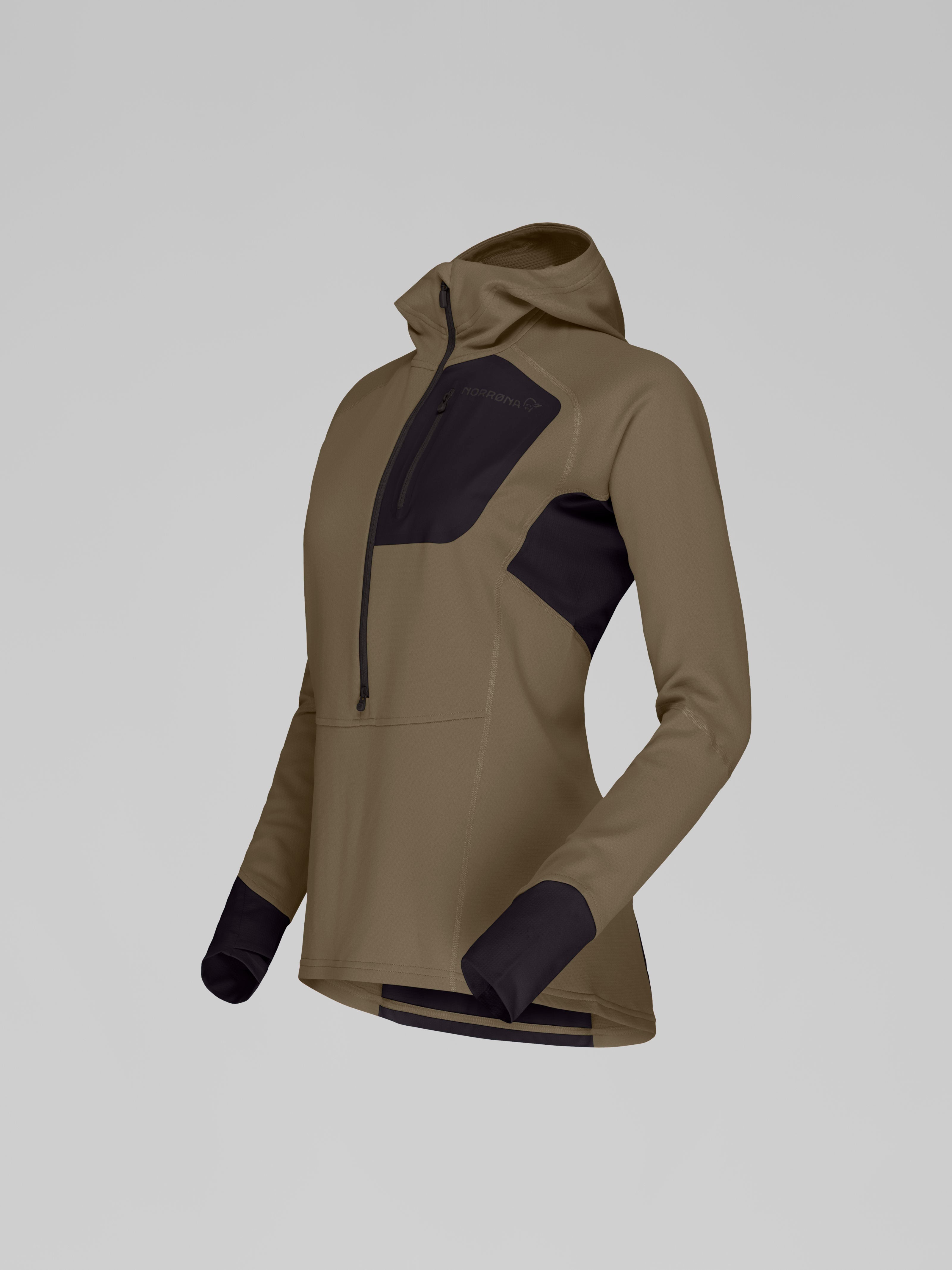 Norrona Women's Senja Warm1 Hood Olive Night