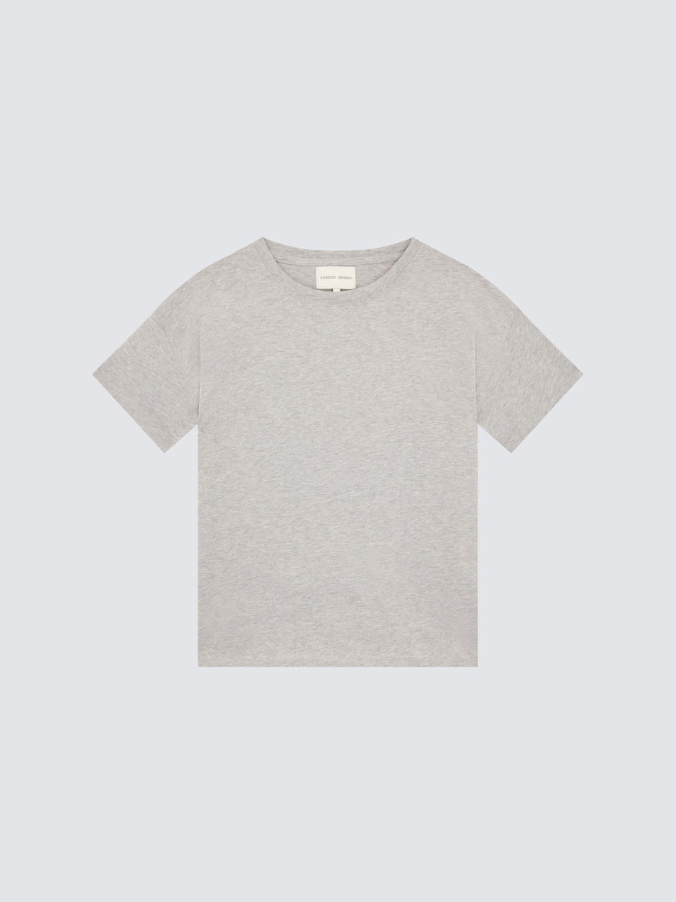 Loulou Studio Basiluzzo Oversized Organic Cotton T-shirt Grey Melange