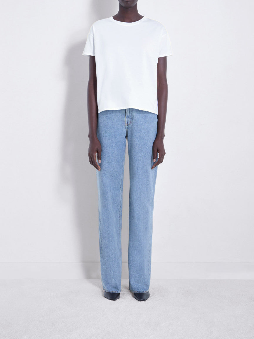 Loulou Studio Basiluzzo Oversized Organic Cotton T-shirt White