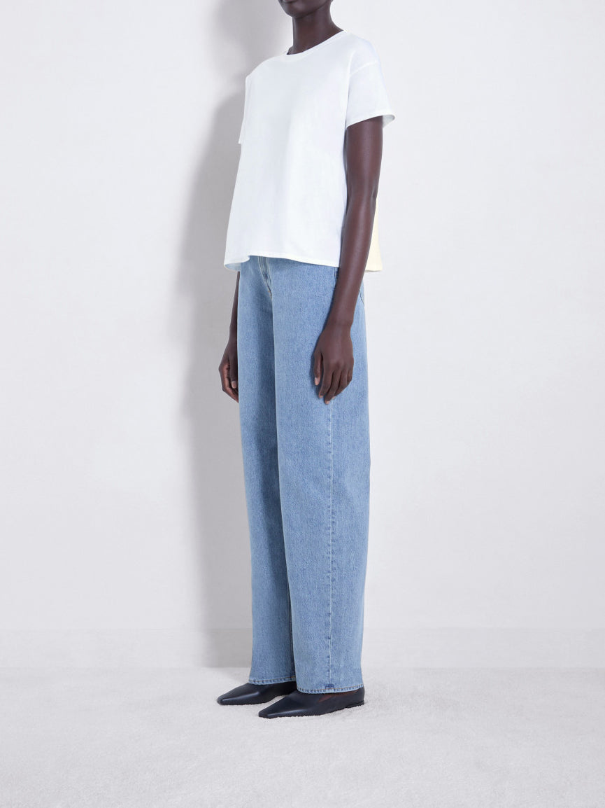 Loulou Studio Basiluzzo Oversized Organic Cotton T-shirt White