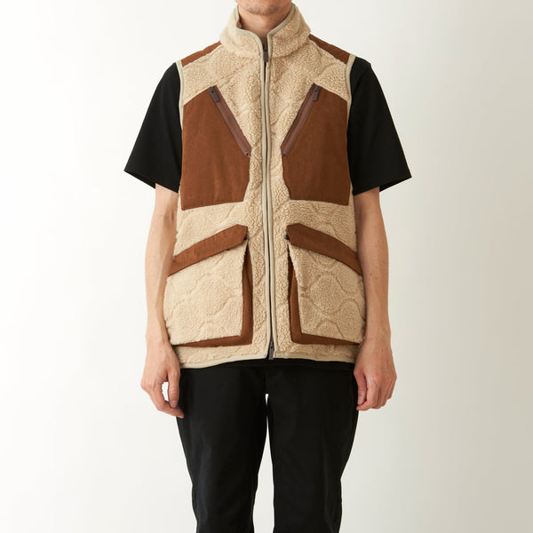 White Mountaineering Boa Fleece Vest