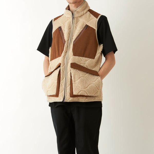 White Mountaineering Boa Fleece Vest