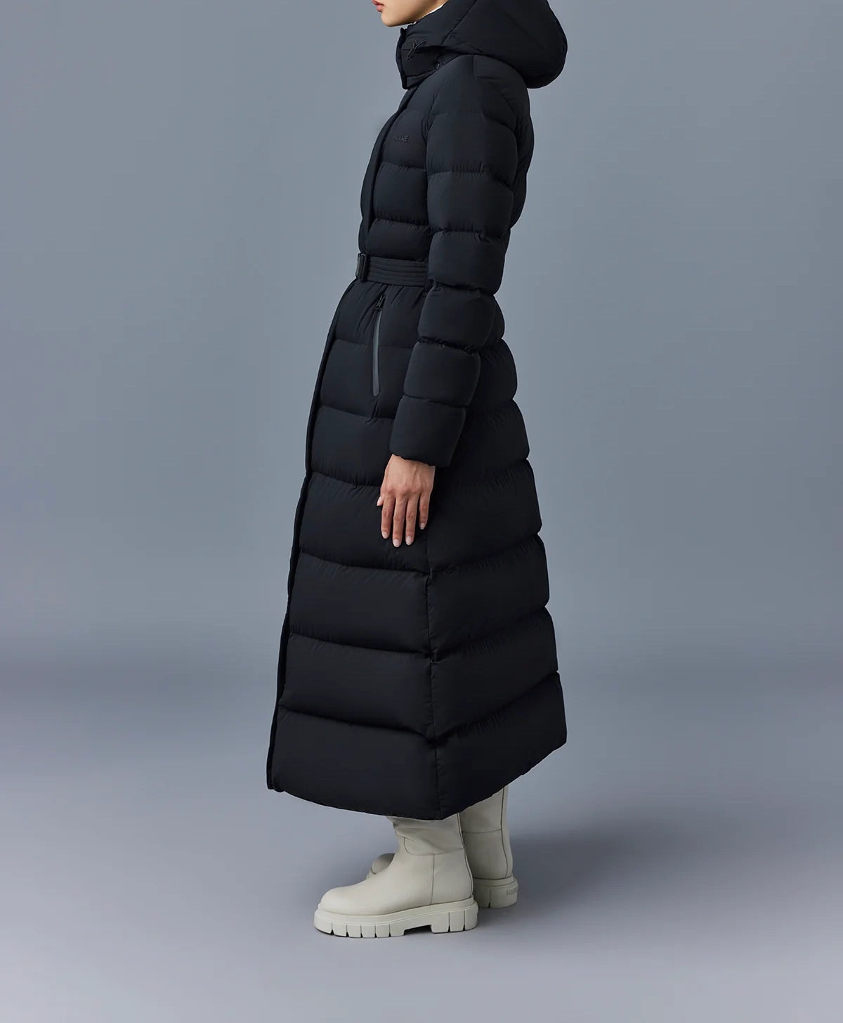 Mackage Calina-City Stretch Down Maxi Coat Black