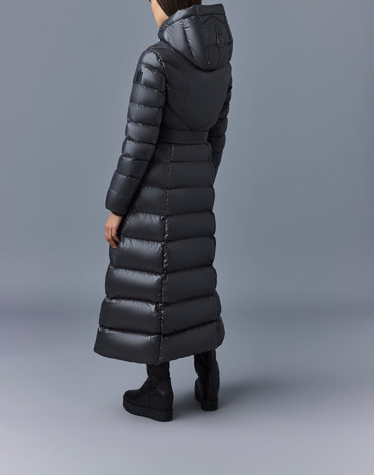 Mackage Calina Light Down Maxi Coat Carbon