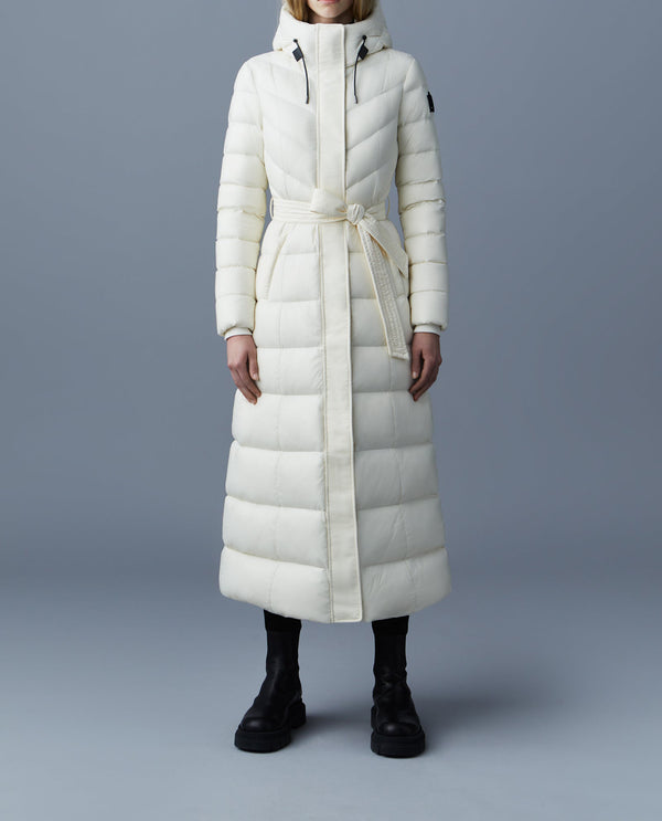 Calina Lustrous Light Down Maxi Coat