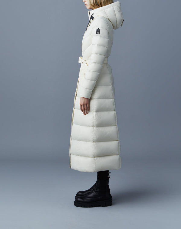 Calina Lustrous Light Down Maxi Coat