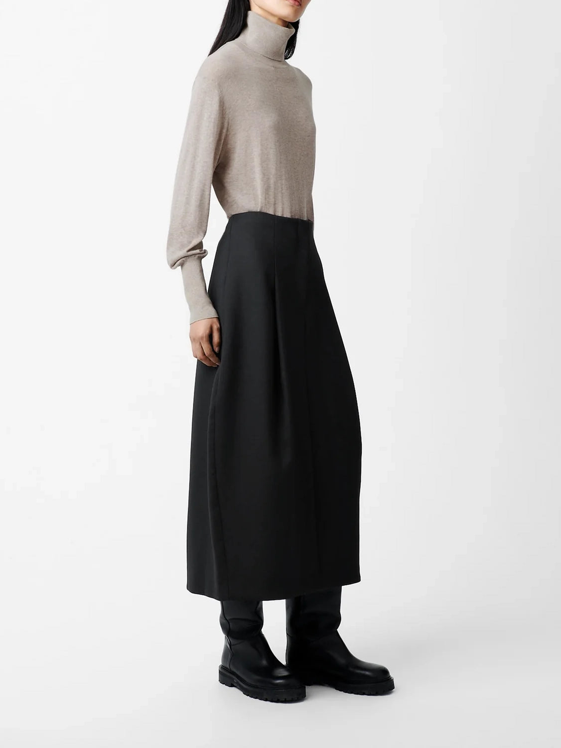 Studio Nicolson Carson Viscose Skirt Black