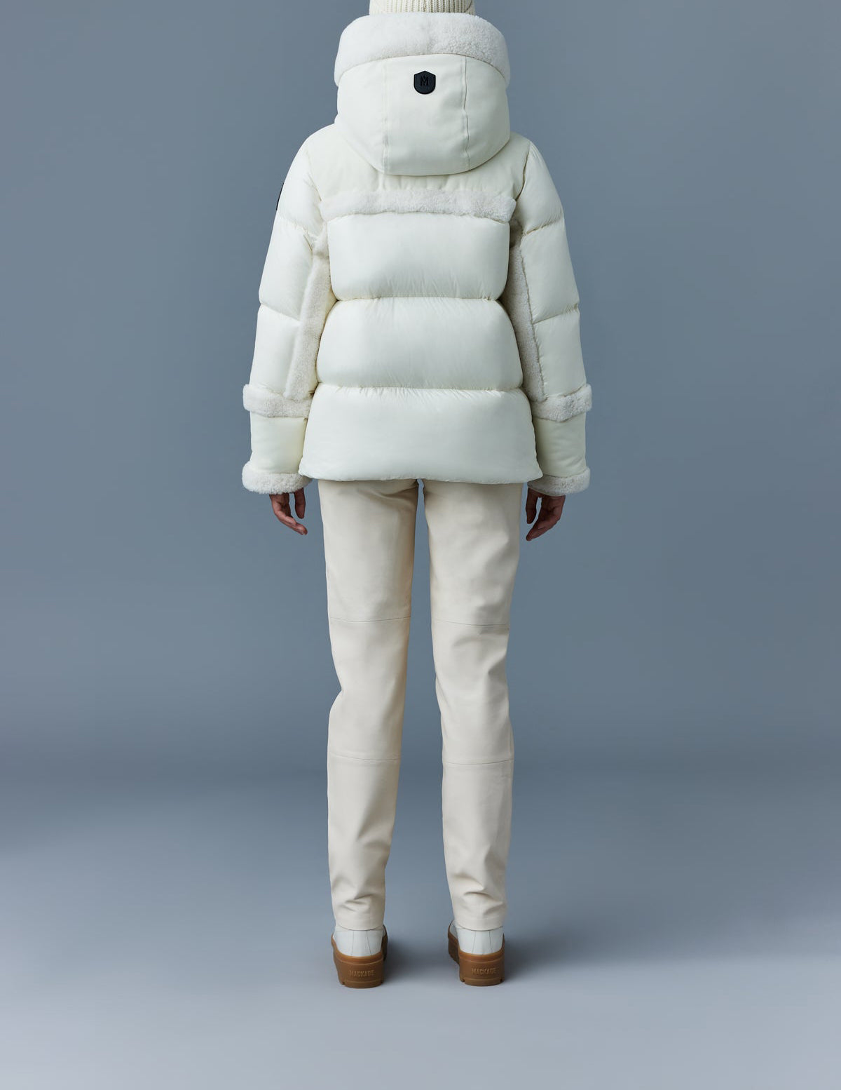 Mackage Cyrah Arctic Twill Down Jacket Cream