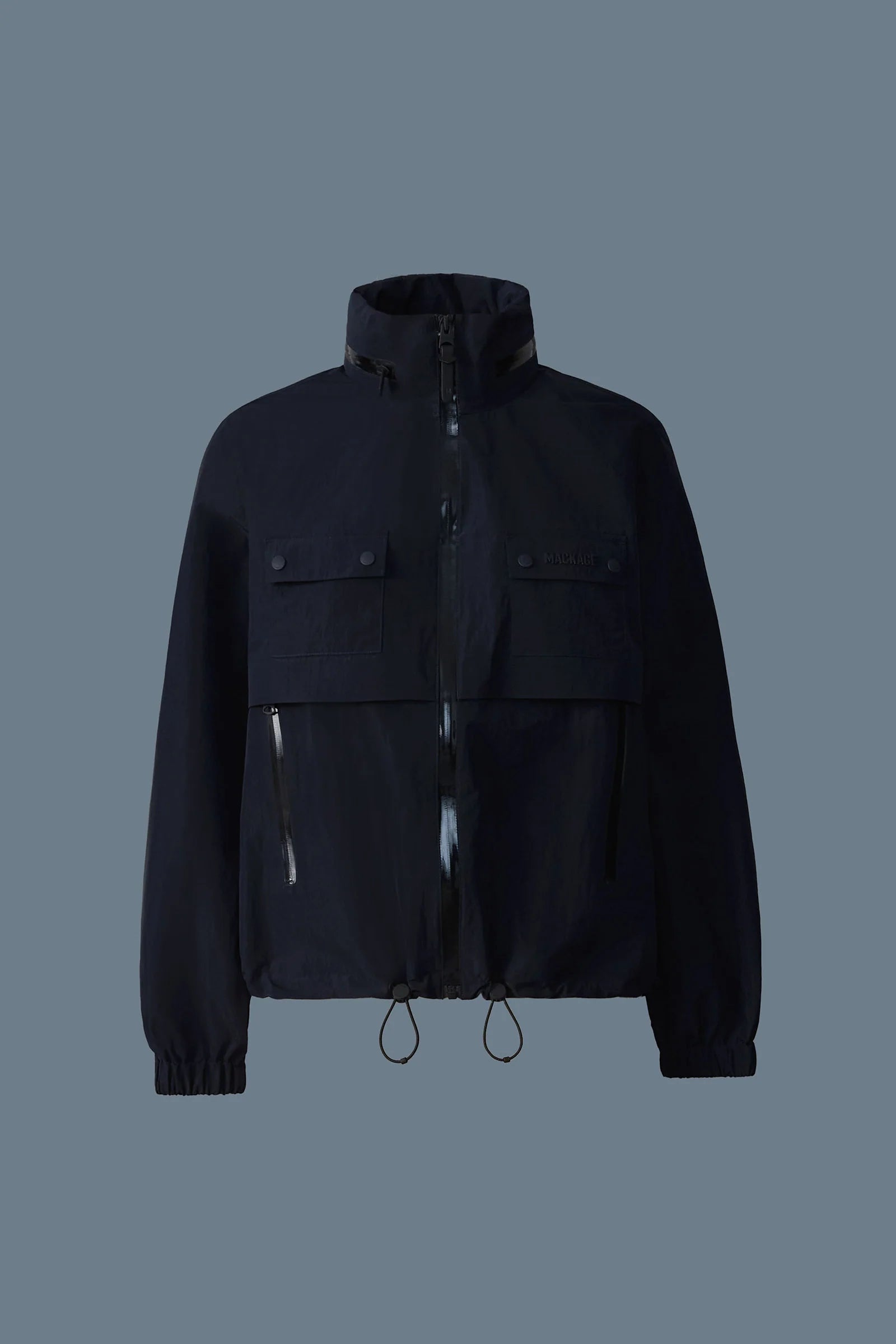 Mackage Devorah Seam-Sealed Rain Jacket Navy