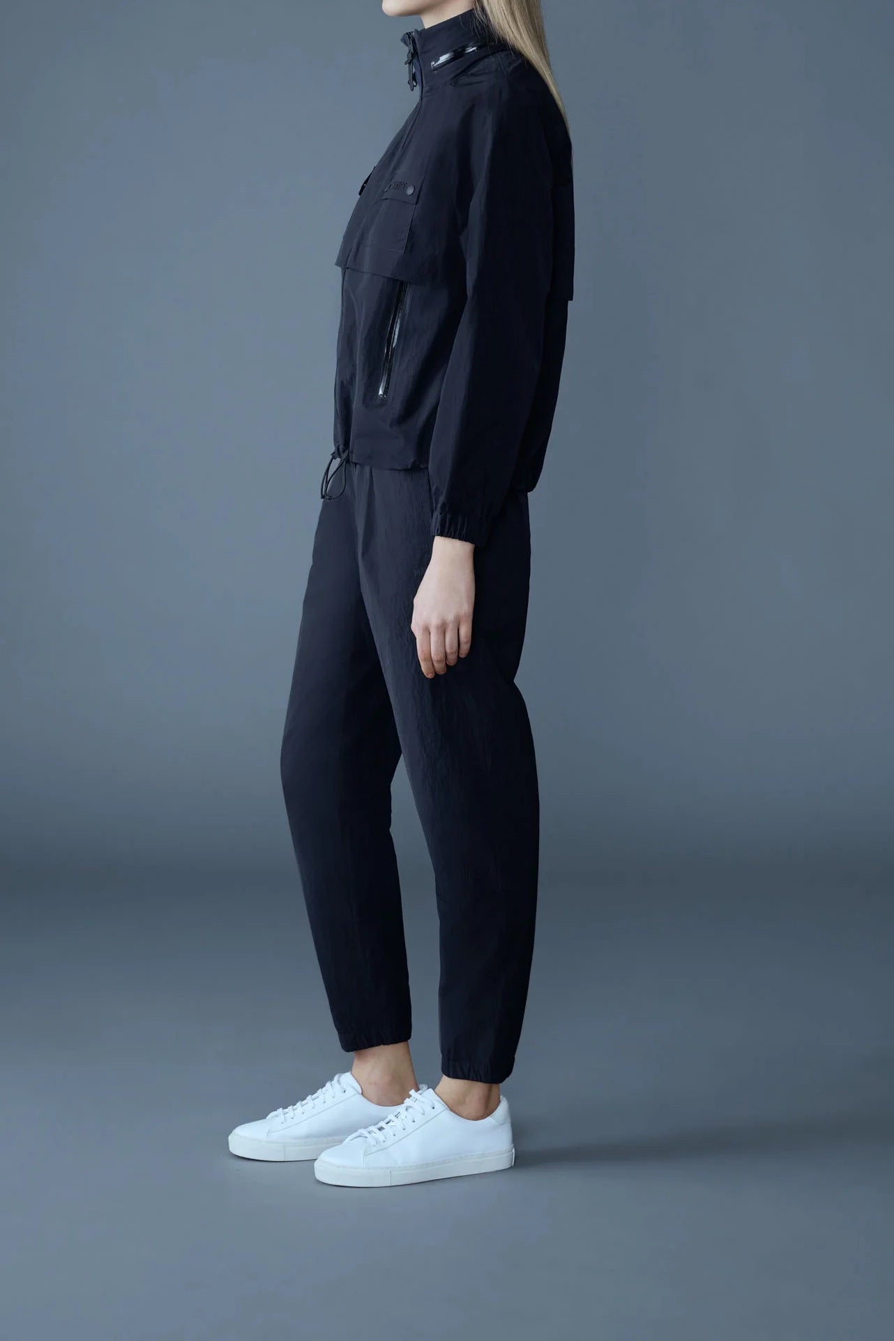Mackage Devorah Seam-Sealed Rain Jacket Navy