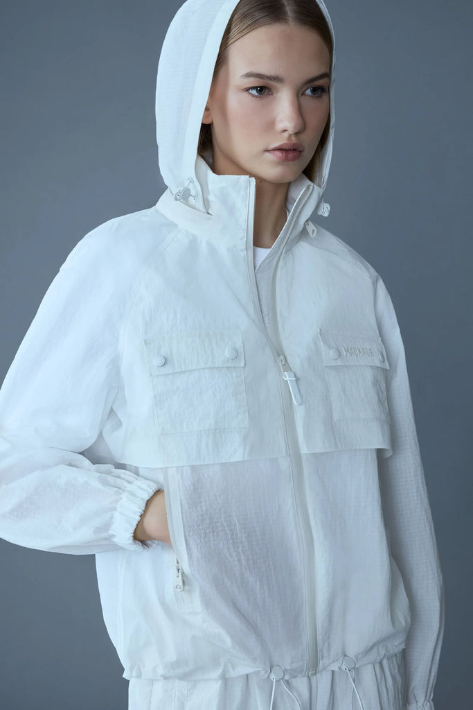 Mackage Devorah Seam-Sealed Rain Jacket White