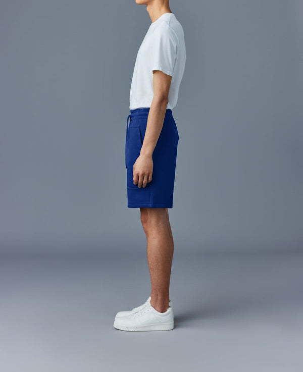 Mackage Elwood Double-Face Jersey Bermuda Shorts Blue