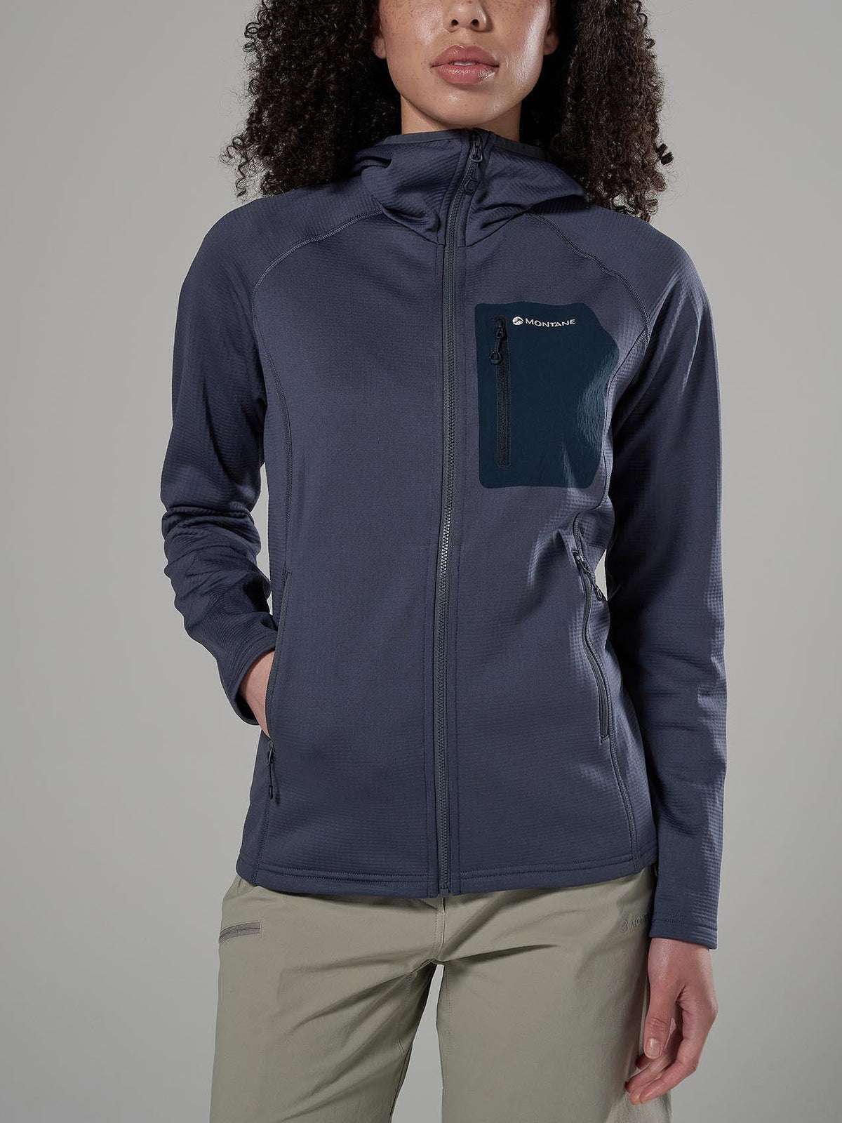 Montane Women's Protium CP Hooded Fleece Jacket Dark Sky