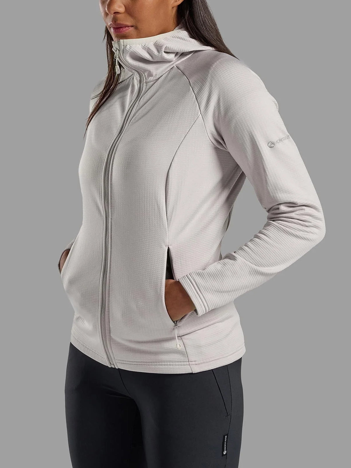 Montane Women's Protium Hooded Fleece Jacket Oyster