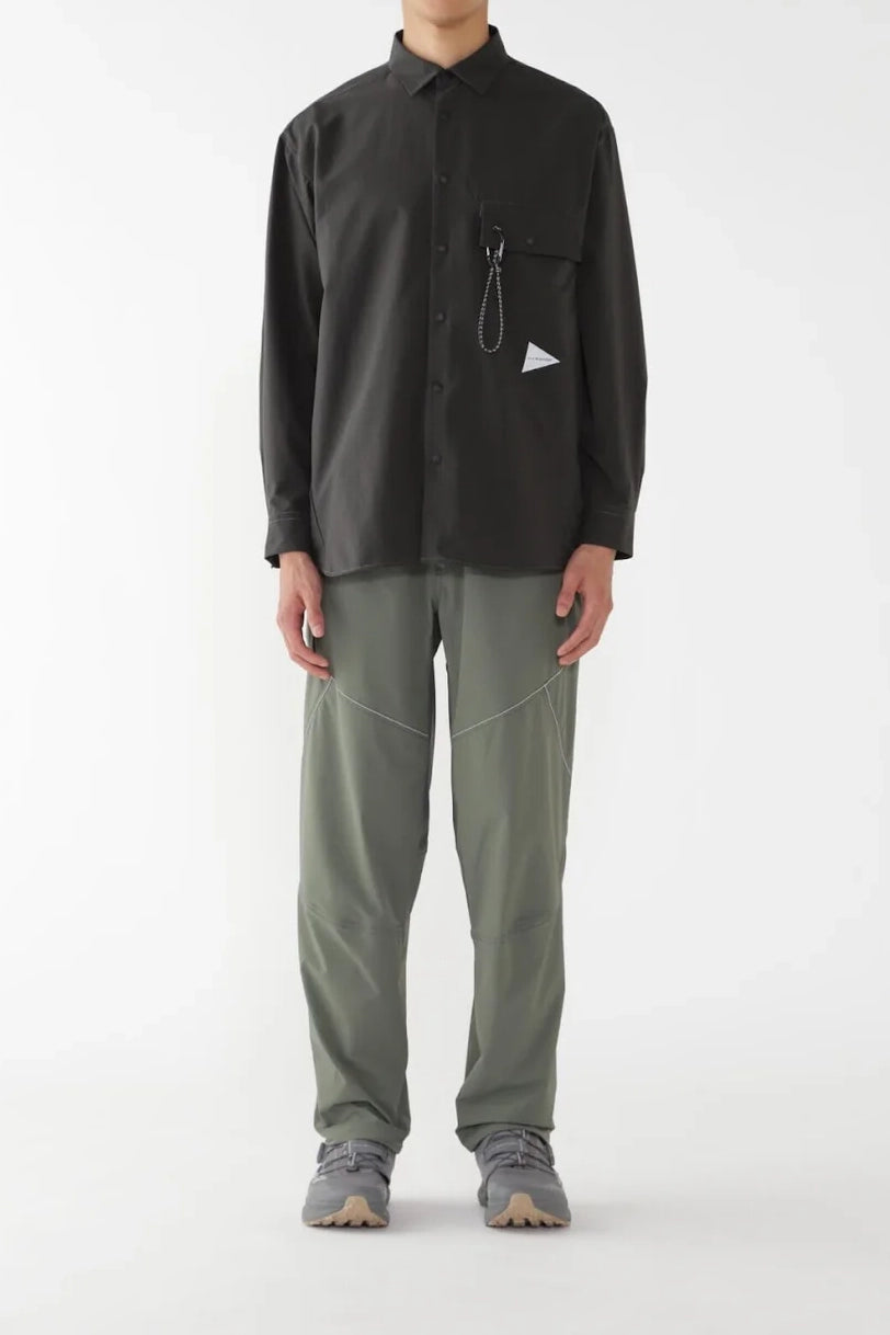 And Wander Dry Breathable LS Shirt Carbon