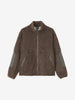Goldwin Wool Boa Fleece Full Zip Jacket Mix Brown