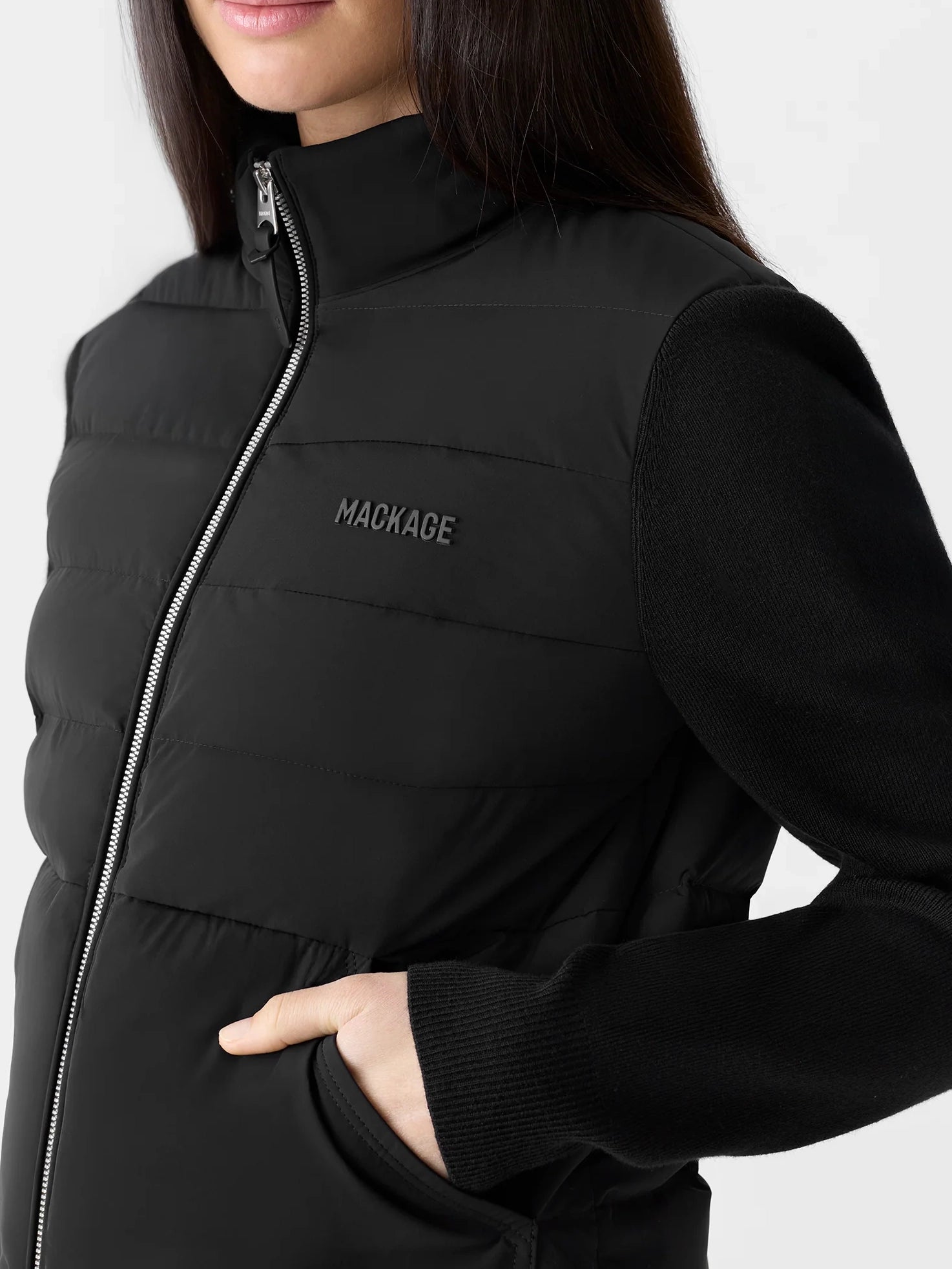 Mackage Gretel Hybrid Down Jacket Black