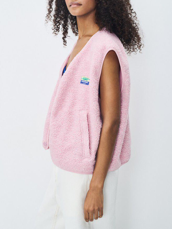 American Vintage Women's Vest Hoktown Mel. Sugared Almond