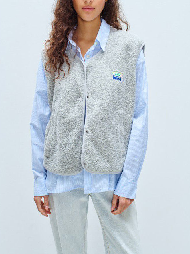 American Vintage Women's Vest Hoktown Polar Mel.