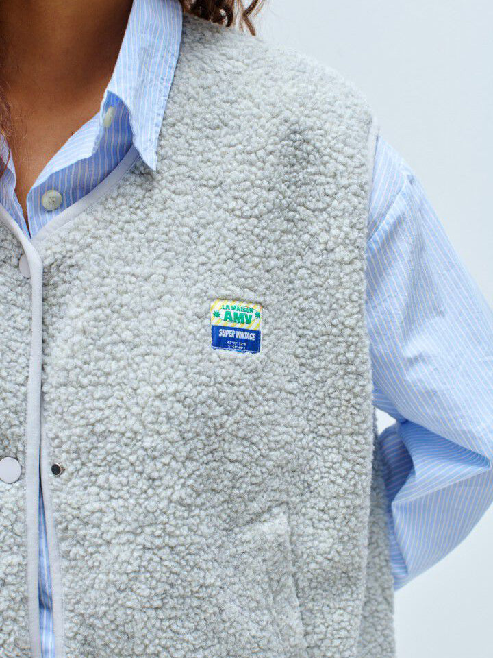 American Vintage Women's Vest Hoktown Polar Mel.