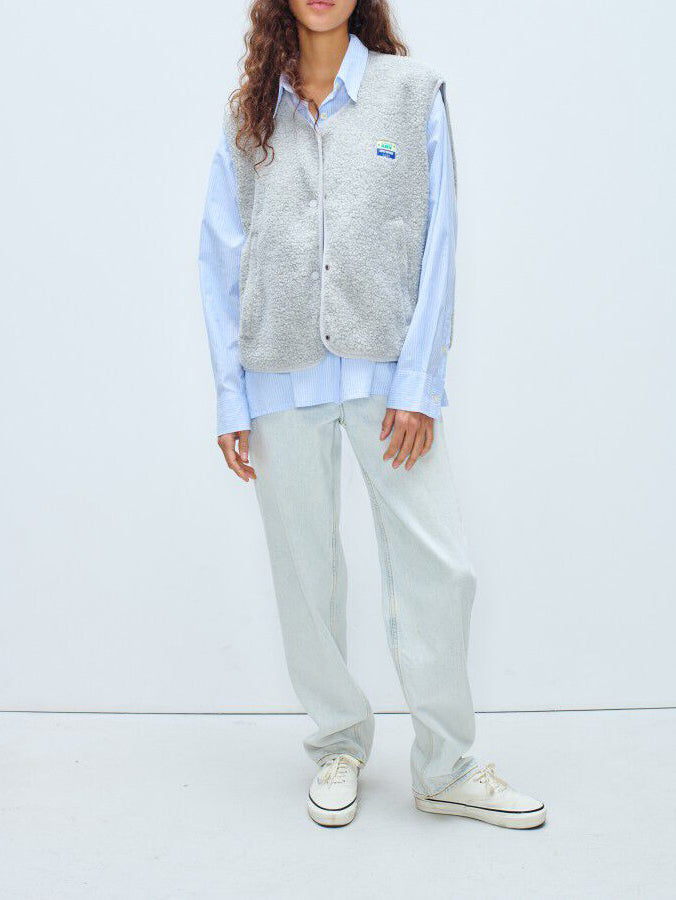 American Vintage Women's Vest Hoktown Polar Mel.
