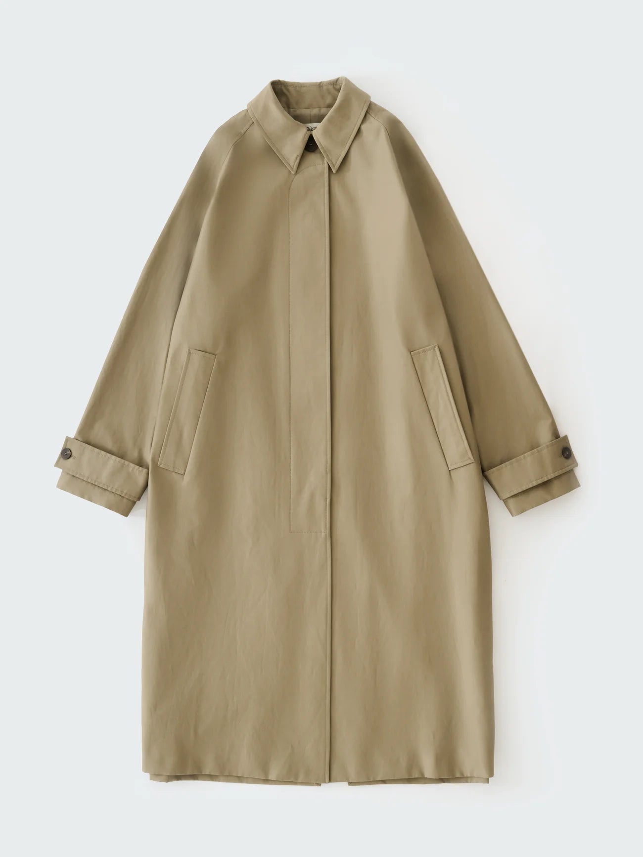 Studio Nicolson Holin Coated Cotton Coat Dark Dusk