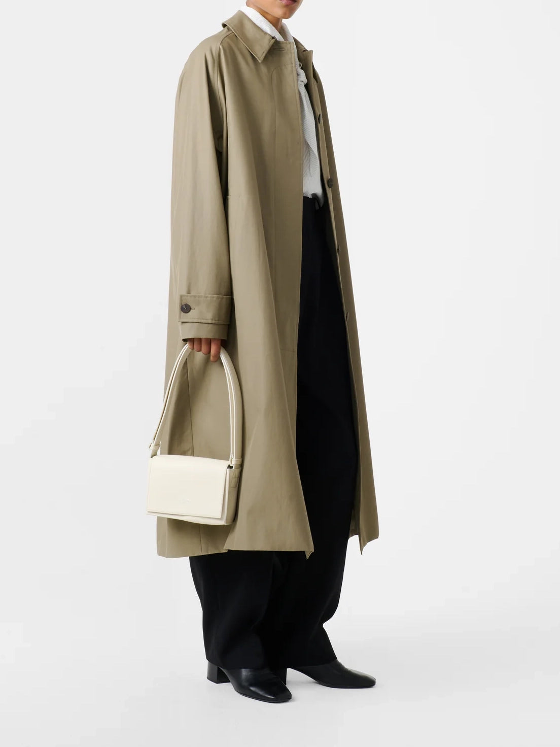 Studio Nicolson Holin Coated Cotton Coat Dark Dusk