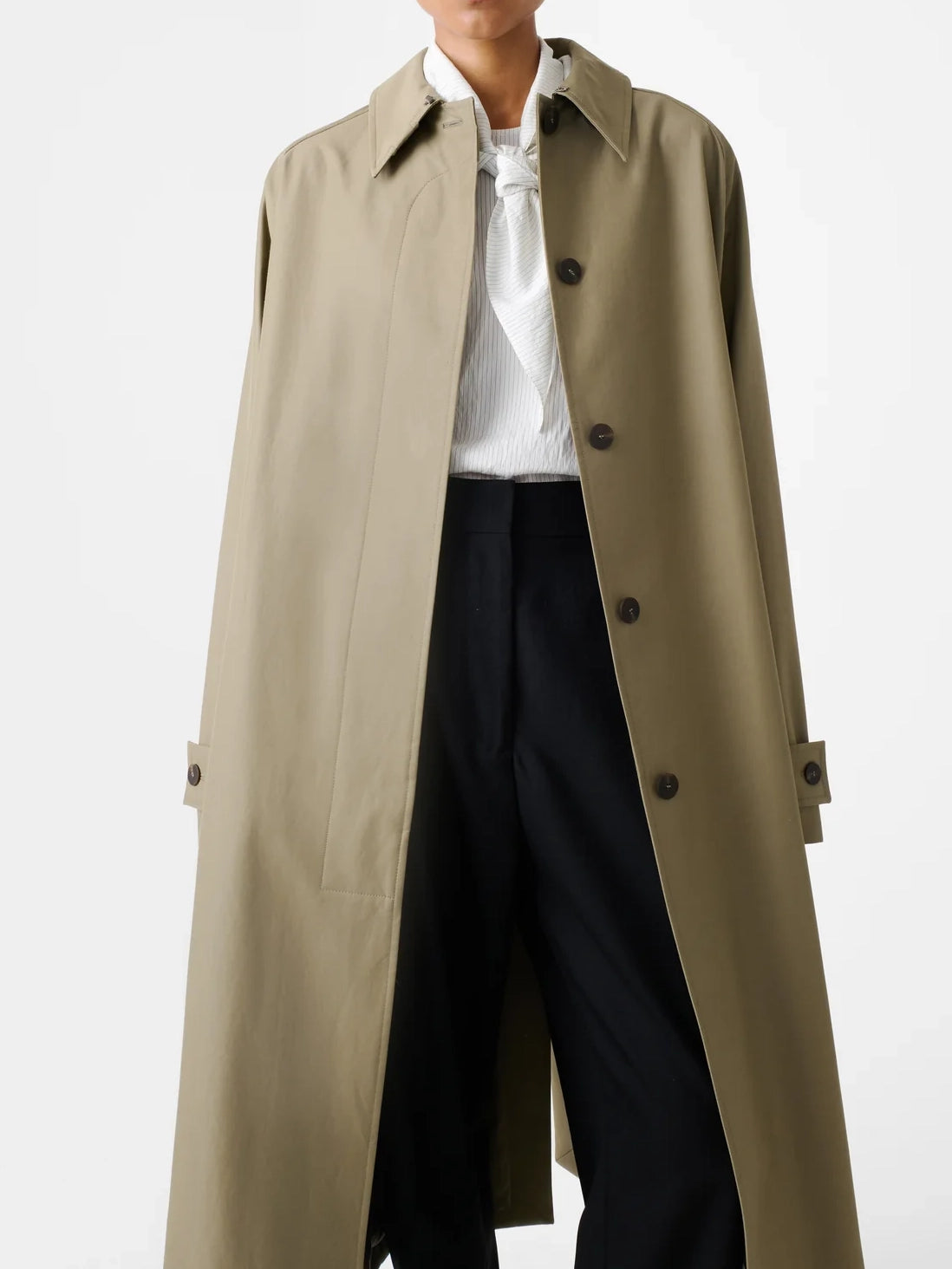 Studio Nicolson Holin Coated Cotton Coat Dark Dusk