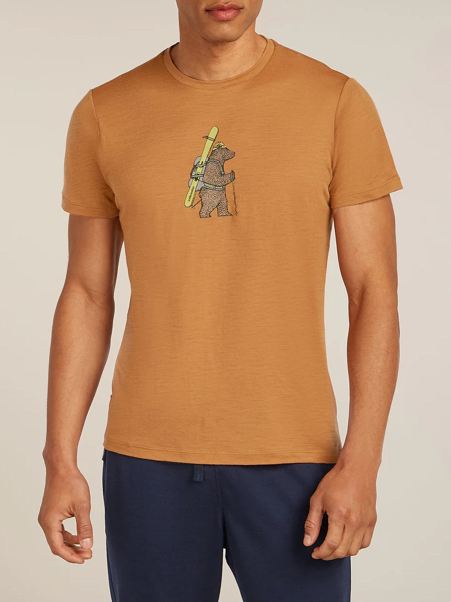 Icebreaker Men's Merino 150 Tech Lite Short Sleeve T-Shirt Bear Tour Trail