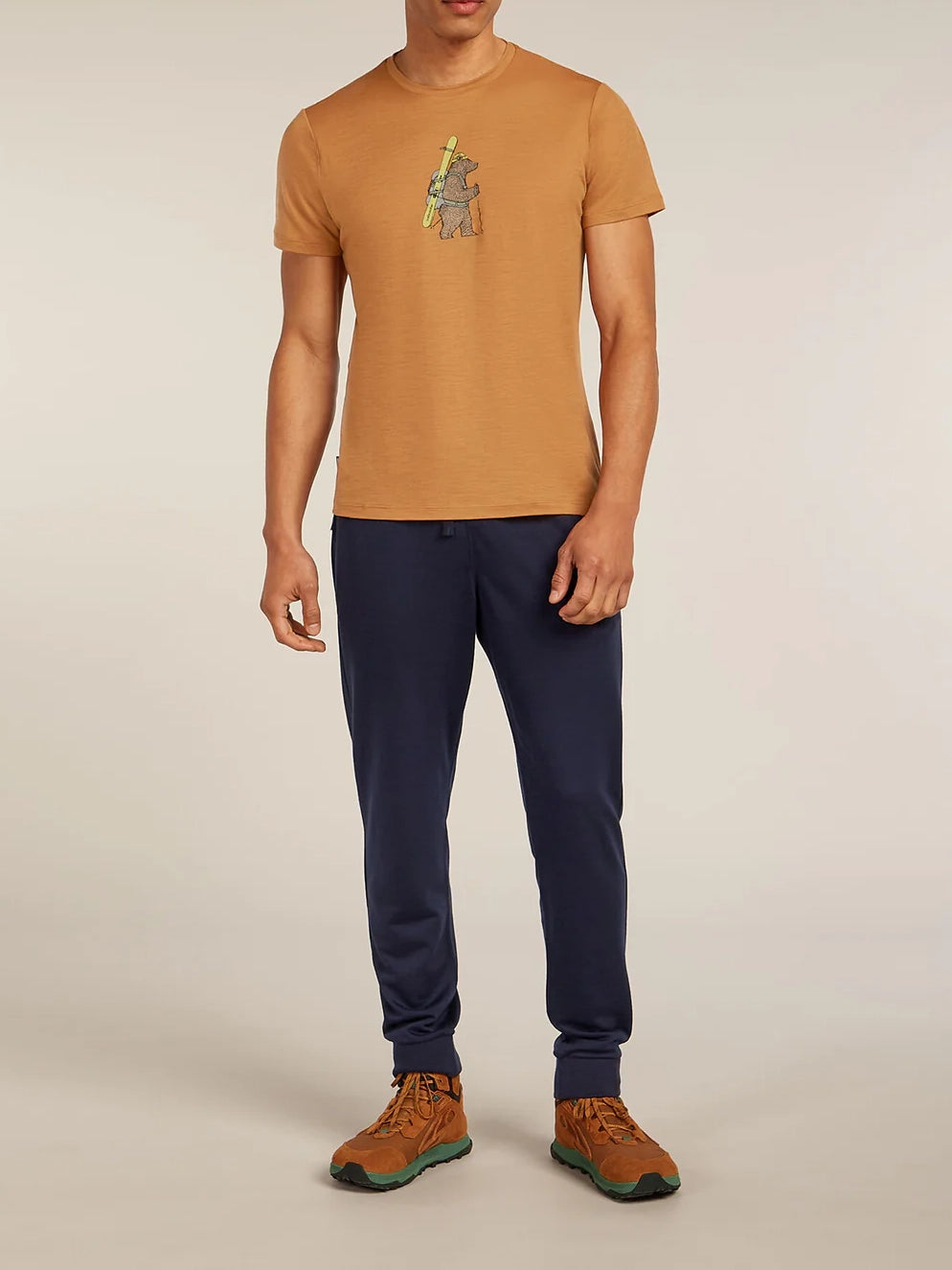 Icebreaker Men's Merino 150 Tech Lite Short Sleeve T-Shirt Bear Tour Trail