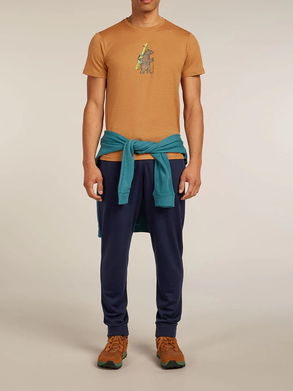 Icebreaker Men's Merino 150 Tech Lite Short Sleeve T-Shirt Bear Tour Trail