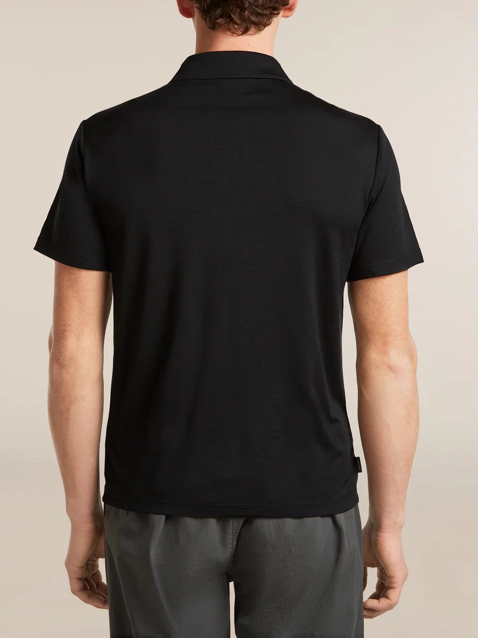 Icebreaker Men's 15.5 MerinoFine™ Short Sleeve Polo Black