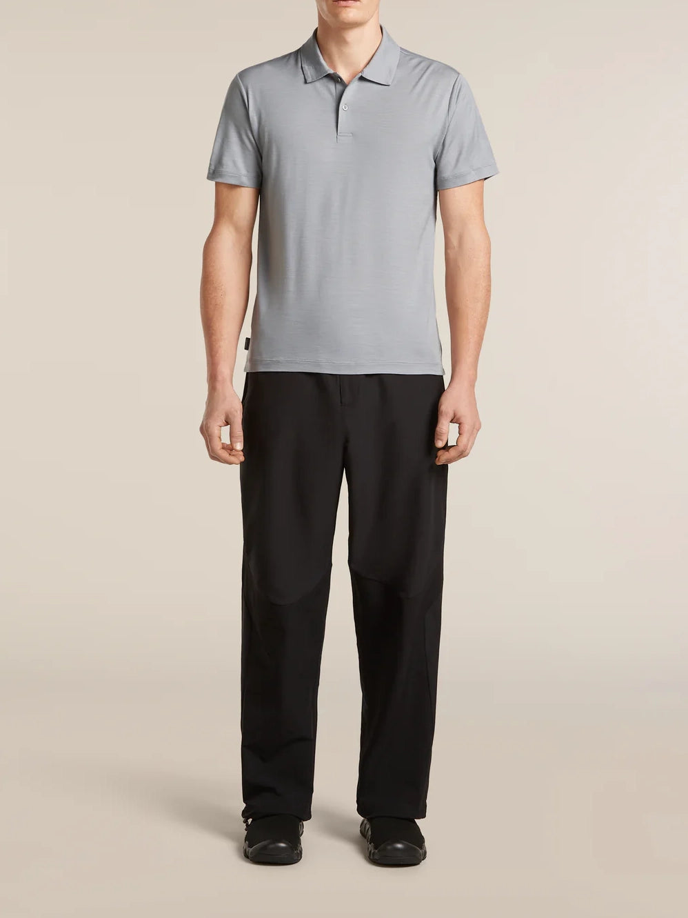 Icebreaker Men's 15.5 MerinoFine™ Short Sleeve Polo Proto Grey