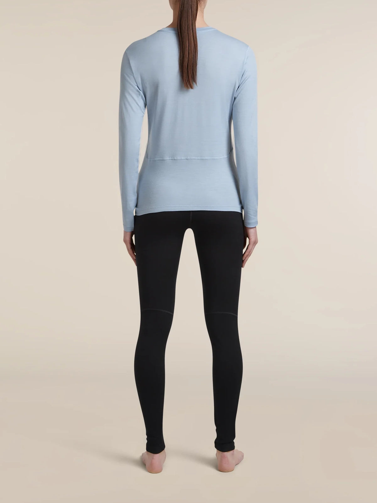 Icebreaker Women's 200 MerinoFine™ Ace Long Sleeve Thermal Crew Zinc Blue
