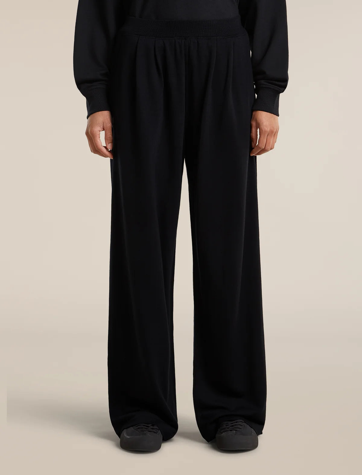 Icebreaker Women's Merino Blend 150 Drift Wide Leg Pants Black