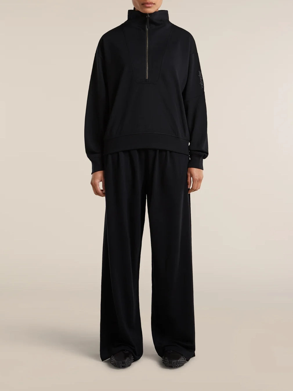 Icebreaker Women's Merino Blend 150 Drift Wide Leg Pants Black
