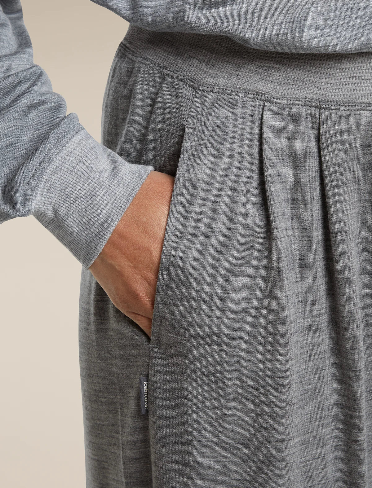 Icebreaker Women's Merino Blend 150 Drift Wide Leg Pants Metro Heather