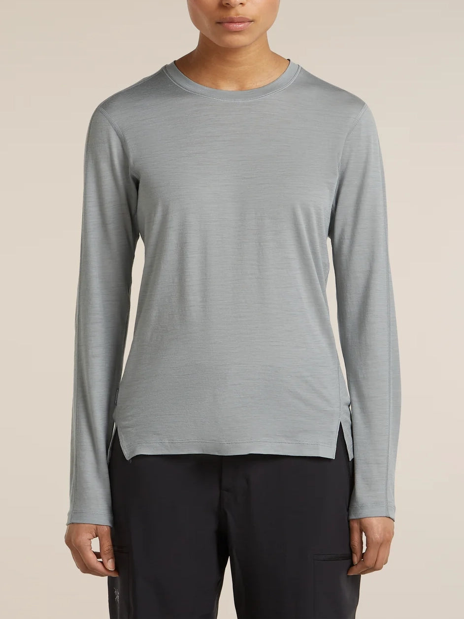 Icebreaker Women's 150 MerinoFine™ Ace Long Sleeve Tee Proto Grey
