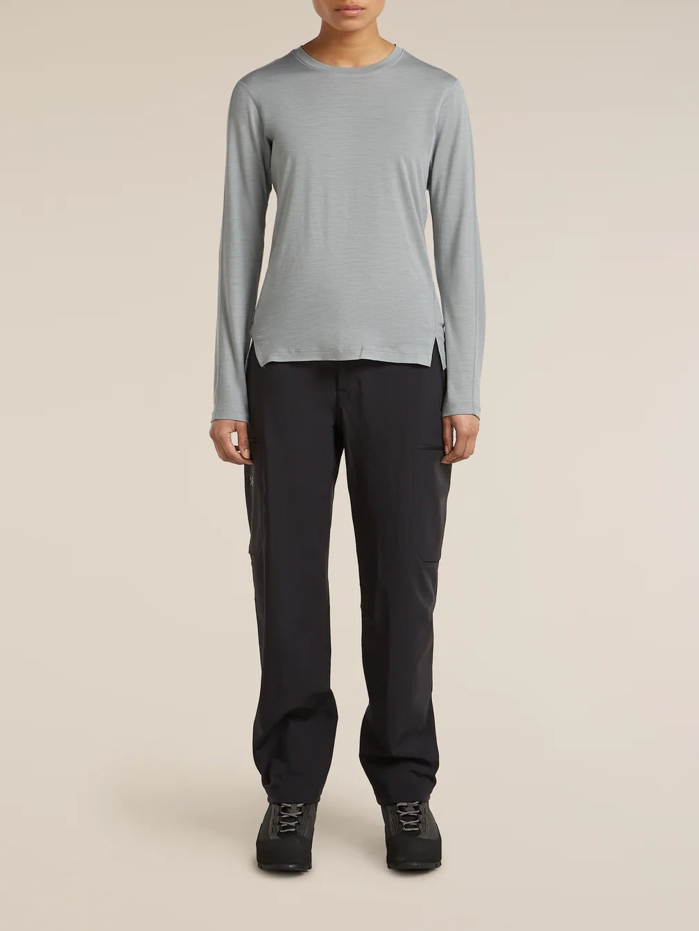 Icebreaker Women's 150 MerinoFine™ Ace Long Sleeve Tee Proto Grey