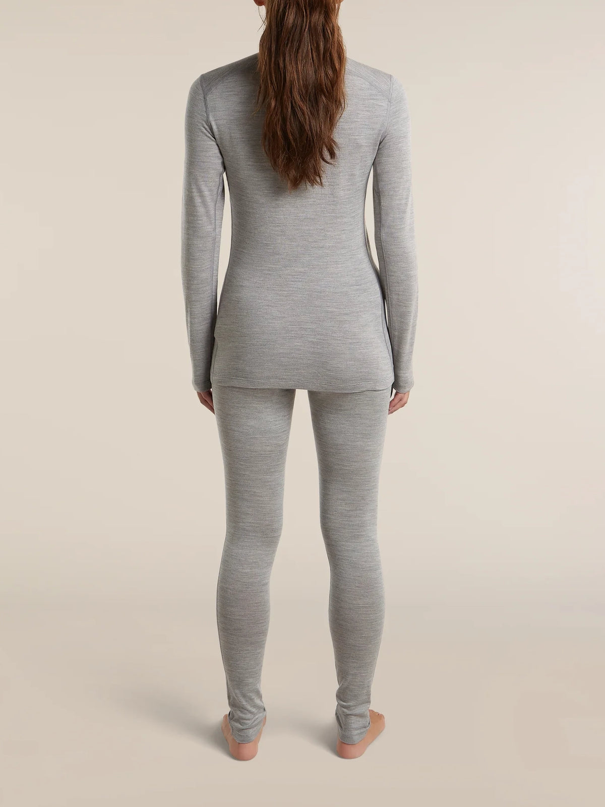 Icebreaker Women's Merino 260 Oasis Long Sleeve Half Zip Metro Heather