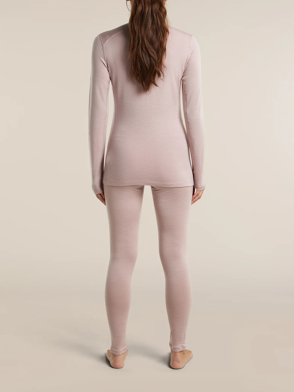 Icebreaker Women's Merino 260 Oasis Long Sleeve Half Zip Pink quartz
