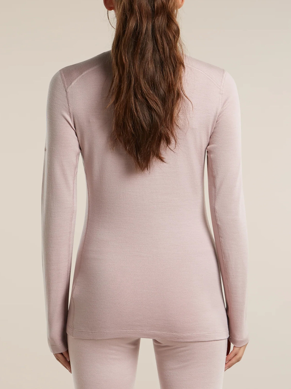Icebreaker Women's Merino 260 Oasis Long Sleeve Half Zip Pink quartz