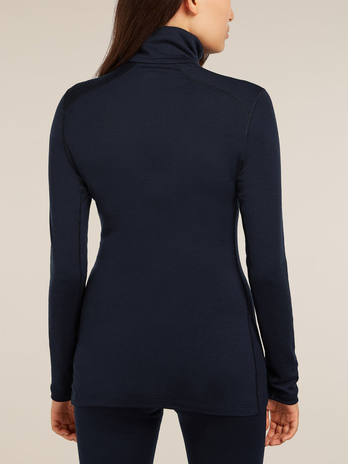 Icebreaker Women's Merino 260 Oasis Long Sleeve Half Zip Midnight Navy
