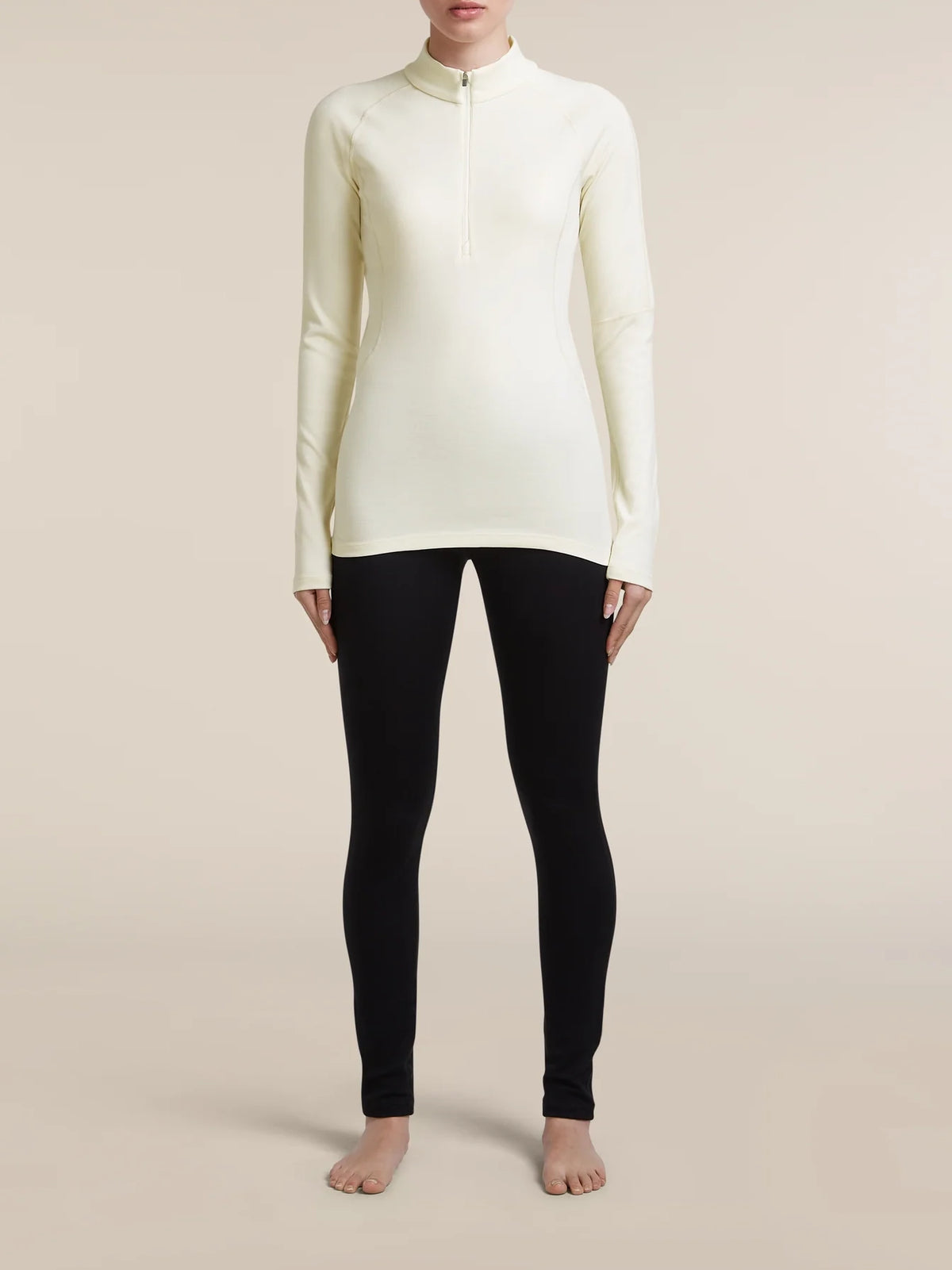 Icebreaker Women's 300 MerinoFine™ Polar Long Sleeve Half Zip Undyed